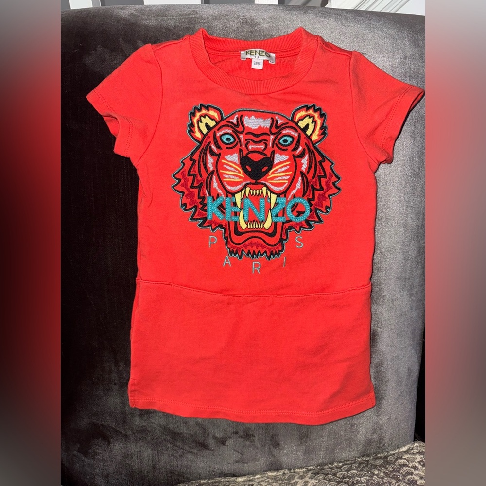 Kenzo Kids Tiger Graphic T-Shirt Dress